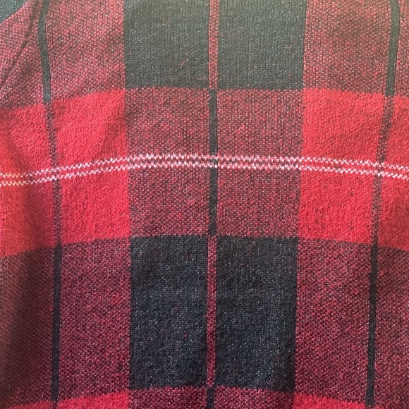 Adrienne Vittadini women’s 2x long sweater duster cardigan blackish gray plaid - Picture 11 of 16